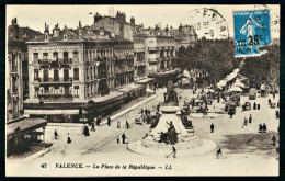 A69  FRANCE CPA VALENCE - LA PLACE DE LA REPUBLIQUE - Collections & Lots