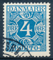 Denmark Danemark Danmark 1925: 4ø Blue Porto, F-VF Used, AFA Porto 10 (DCDK00657) - Portomarken