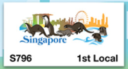 Singapore 2024 - ATM Label - Otters - MNH - Singapur (1959-...)