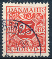 Denmark Danemark Danmark 1923: 25ø Red Porto, VF Used, AFA Porto 14 (DCDK00660) - Strafport