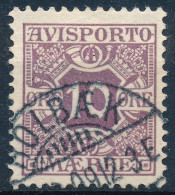 Denmark Danemark Danmark 1907: 10ø Lilac Newspaper Stamp, F-VF Used, AFA AP4 (DCDK00661) - Usati