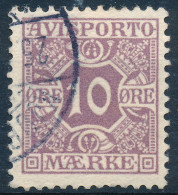 Denmark Danemark Danmark 1907: 10ø Lilac Newspaper Stamp, F+ Used, AFA AP4 (DCDK00662) - Gebraucht