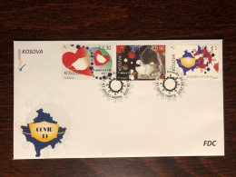 KOSOVO FDC COVER 2020 YEAR COVID HEALTH MEDICINE STAMPS - Kosovo