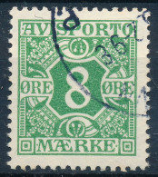 Denmark Danemark Danmark 1915: 8ø Green Avisporto Stamp, F-VF Used, AFA AP14 (DCDK00668) - Gebraucht