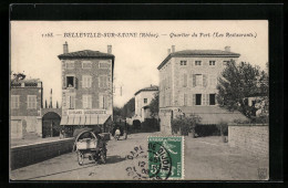 CPA Belleville-sur-Saone, Quartier Du Port (Les Restaurants)  - Belleville Sur Saone