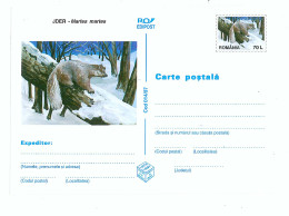 IP 97 - 14 Jder, MARTEN, Valuable For Animals, Romania - Stationery - Unused - 1997 - Postal Stationery