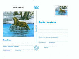 IP 97 - 15 Vidra, OTTER, Valuable Fur Animals, Romania - Stationery - Unused - 1997 - Postal Stationery