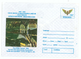 IP 97 - 10 Old TRAIN And Railway Station, BAILE TUSNAD, Romania - Stationery - Unused - 1997 - Postal Stationery