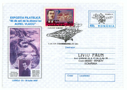 IP 97 - 074b AVIATOR, Aurel Vlaicu, Romania - Stationery + Special Cancellation - 1997 - Postal Stationery