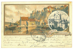 GER 31 - 16989 MEERSBURG, Litho, Germany - Old Postcard - Used - 1898 - Meersburg