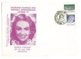 COV 88 - 3027 MARIA TANASE, The Popular Song, Romania - Cover - Used - 1991 - Brieven En Documenten