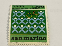 1973 - Giochi Della Gioventù - Lire 100 Anelli Olimpici E Atleti Stilizzati - Nuovo In Ottimo Stato (vedi Foto) Unificat - Unused Stamps