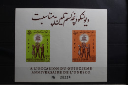 Afghanistan Block 21B Mit 613-614 Postfrisch Unesco #RX960 - Afghanistan