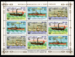 São Tomé Und Príncipe 906-908 Postfrisch Kleinbogen #HV800 - São Tomé Und Príncipe