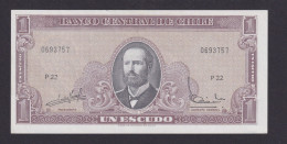 Banknoten Geldscheine Chile Südamerika 1 Escudo Unc. - Sonstige & Ohne Zuordnung