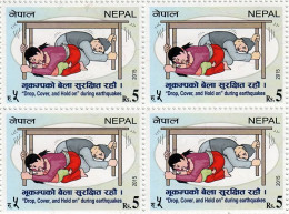 Earthquake Safety Commemorative Postage Stamp 2015 Nepal MNH - Sonstige & Ohne Zuordnung