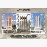 Azerbaijan Stamps 2022 Shusha 270 Years Issue (19 Of 21) Mausoleum Of M.P.Vagif - Azerbaïdjan