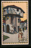Künstler-AK H. Kalmsteiner: Wien, Österreichische Adria Ausstellung 1913, Buccari, Türkisches Haus  - Exhibitions