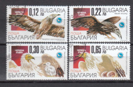 Bulgaria 2001 - Birds: Egyptian Vulture, Mi-Nr. 4515/18, Used - Usados