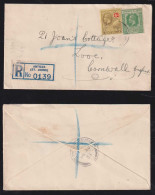 Antigua + LEEWARD ISLAND 1933 Registered Cover To LOOE England - 1858-1960 Colonia Británica