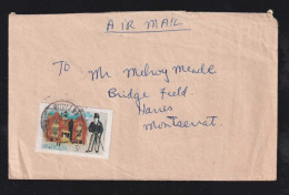 Antigua 1974 Airmail Cover To Montserrat Local Use - 1960-1981 Autonomie Interne