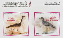 UAE 2021 MiNr. 1312 - 1313 (Block 112) Vereinigte Arabische Emirate Birds S\sh MNH**  6,00 € - Emiratos Árabes Unidos