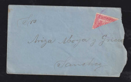 Dominican Republic 1899 Cover 2c Colon Bisect - Dominicaanse Republiek