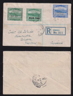 Dominica 1919 Registered Cover To CHESTER England War Tax Stamps - Dominique (...-1978)