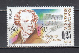 Bulgaria 2001 - 200th Birthday Of Vincenzo Bellini, Italian Composer, Mi-Nr. 4538, Used - Oblitérés