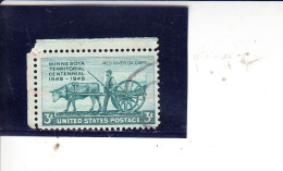 STATI UNITI  1949 - Yvert   532° -  Minnesota - Used Stamps