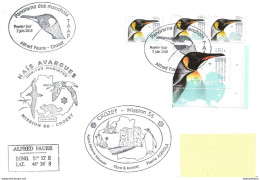 440 - 37 - Enveloppe TAAF Crozet - Cachet 1er Jour "Panorama Des Manchots 2018" - Divers Cachets Illustrés - Bases Antarctiques