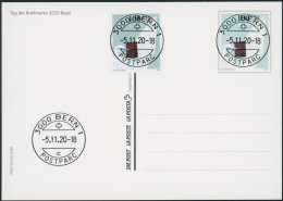 Suisse - 2020 - Tag Der Briefmarke • Basel - Bildpostkarte - Combo FDC ET - Ersttag Voll Stempel - Storia Postale