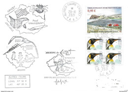 47 - 100 - Enveloppe TAAF Crozet Divers Cachets Illustrés 2021 - Estaciones Científicas