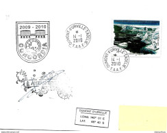 229 - 65 - Enveloppe TAAF Terre Adélie Station Concordia 2010 Cachets Illustrés - Timbre Carnet De Voyage - Estaciones Científicas