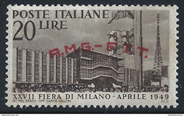 1949 TRIESTE A - N° 39b  Senza Punto Dopo La 'F'  MNH/** VARIETA' - Otros & Sin Clasificación