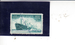 STATI UNITI  1945 - Yvert  491° -  Marina - Used Stamps