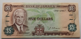 Jamaica  5 Dollari 1992  P-70d.2 UNC (B/78 - Giamaica