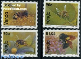 South Africa, Venda 1992 Bees 4v, Mint NH, Nature - Bees - Insects - Venda