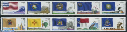 United States Of America 2010 Flags, US States 10v S-a, Mint NH, History - Nature - Transport - Various - Flags - Anim.. - Ongebruikt