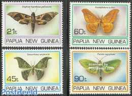 Papua New Guinea 1994 Moth 4v, Mint NH, Nature - Butterflies - Insects - Papouasie-Nouvelle-Guinée