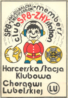 Polish Amateur Radio Station QSL Card Poland Y03CD SP8ZHY - Radio Amatoriale