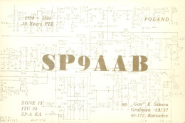 Polish Amateur Radio Station QSL Card Poland Y03CD SP9AAB - Radio Amateur