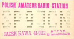 Polish Amateur Radio Station QSL Card Poland Y03CD SP9JCN - Radio Amatoriale