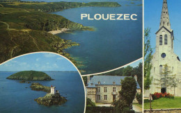 3-22214 02 01 - PLOUEZEC - MULTIVUES - (LA POINTE DE MINARD, LE PHARE DE LOST-PIC, L'EGLISE, LE CHÂTEAU DE GOAZ-FROMENT) - Paimpol