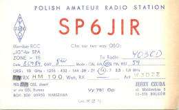 Polish Amateur Radio Station QSL Card Poland Y03CD SP6JIR - Amateurfunk
