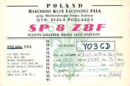 Polish Amateur Radio Station QSL Card Poland Y03CD SP8ZBF - Radio Amateur