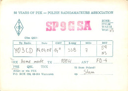 Polish Amateur Radio Station QSL Card Poland Y03CD SP9GSA - Amateurfunk