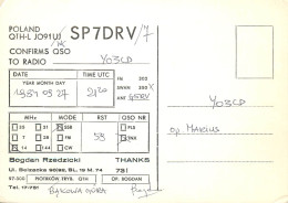 Polish Amateur Radio Station QSL Card Poland Y03CD SP7DRV - Amateurfunk