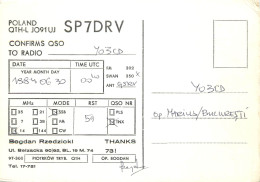 Polish Amateur Radio Station QSL Card Poland Y03CD SP9FSH - Amateurfunk