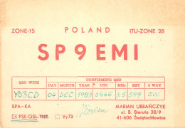 Polish Amateur Radio Station QSL Card Poland Y03CD SP9EMI - Amateurfunk